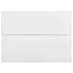 JAM Paper A6 Strathmore Invitation Envelopes, 50ct. Bright White Linen