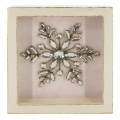 7" x 8" Snowflake Block Tabletop D&eacute;cor by Ashland&reg; Pink