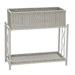 Household Essentials Raised Plant Stand Gray