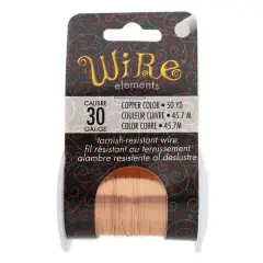 The Beadsmith&reg; Wire&trade; Elements 30 Gauge Tarnish-Resistant Wire Copper