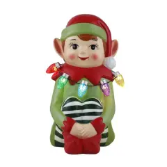 Mr. Christmas 9" Nostalgic Ceramic Elf Figure