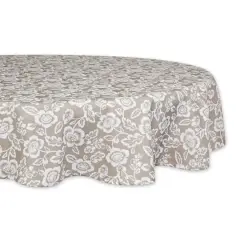 DII&reg; StoneFloral Print Outdoor Tablecloth, 60 Round