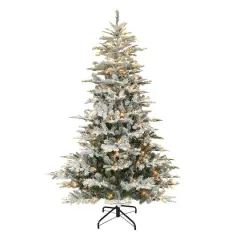 7.5ft. Pre-Lit Aspen Fir Artificial Christmas Tree, Multicolor Lights