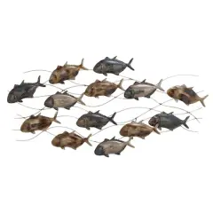 Metal Coastal Fish Wall Decoration