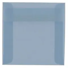 JAM Paper 6" x 6" Translucent Vellum Invitation Envelopes, 25ct. Surf Blue