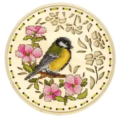 MP Studia Welcoming Spring Cross Stitch On Wood Kit
