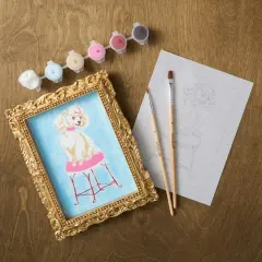 Poodle Paint-by-Number Framed Mini Kit by Artist's Loft&reg;