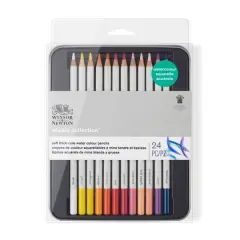 Winsor & Newton&trade; Studio Collection&trade; 24 Color Watercolor Pencil Tin
