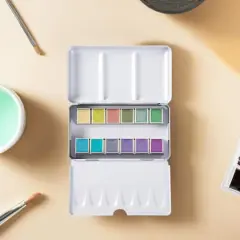 12 Half Pans Iridescent Watercolor Set by Artist's Loft&trade;