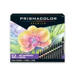 Prismacolor&reg; Premier&reg; Pastel Dual-Ended Art Markers, 12ct.