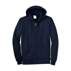 Port & Company&reg; Tall Essential Fleece Full-Zip Hooded Sweatshirt Navy