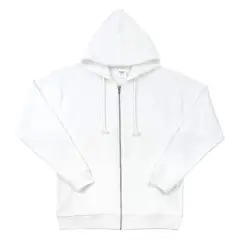 Unisex Adult Full Zip Hooded Sweatshirt by Make Market&reg; White