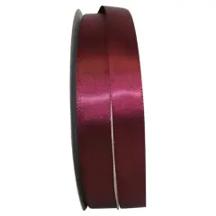 JAM Paper 7/8" x 100yd. Satin Single Face Ribbon Burgundy
