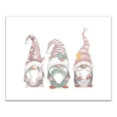 Joy Christmas Gnomes Canvas Wall Art