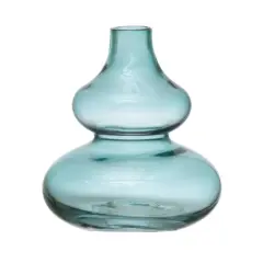 Hello Honey&reg; 5" Blue Glass Vase