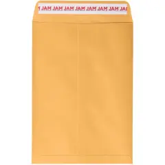 JAM Paper 7.5" x 10.5" Brown Kraft Manila Open End Catalog Envelopes