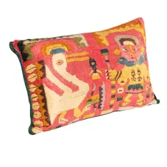 Hello Honey&reg; 20" x 14" Vintage Beauty Cotton Velvet Lumbar Pillow