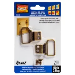 HangZ&trade; 50lb. Canvas 2 Hole D Ring Hangers, 2ct.