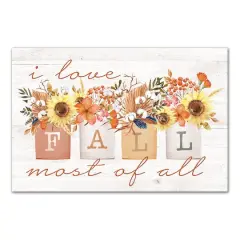 Love Fall Bouquets Canvas Wall Art