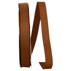JAM Paper 7/8" Grosgrain Texture Ribbon Light Brown