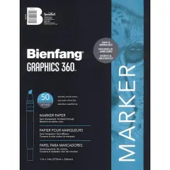 Speedball&reg; Bienfang&reg; Semi-Transparent Marker Paper Pad, 11" x 14"