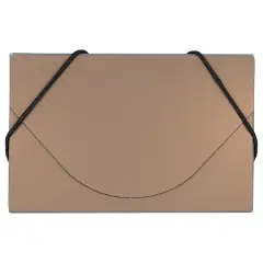 JAM Paper Plastic Business Card Holder Case Copper Metallic
