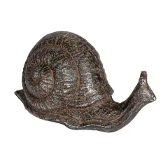 Hello Honey&reg; 6" Rust-Colored Cast Metal Snail Accent D&eacute;cor