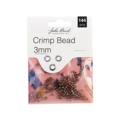John Bead Must Have Findings 3mm Crimp Beads, 144ct. Antique Copper