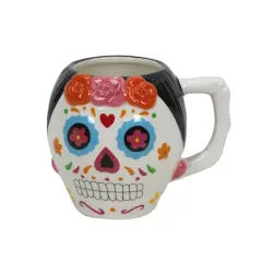 16.5oz. Sugar Skull Ceramic Mug by Ashland&reg;