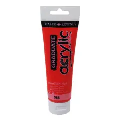 Daler-Rowney&reg; Graduate Acrylic Paint, 120mL 588 Vermilion Hue