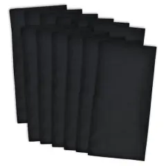 DII&reg; Flat Woven Dishtowels, 12ct. Black