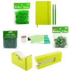 JAM Paper Complete Desk Kit Green