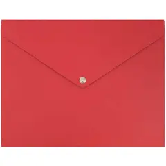 JAM Paper Red Euro Board Snap Closure Portfolio 9.25" x 12.25"