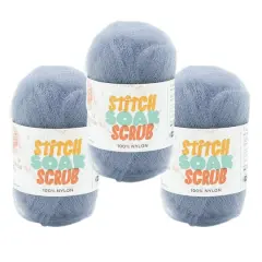 3 Pack Lion Brand&reg; Stitch Soak Scrub Yarn Eventide