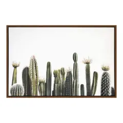 24" Cacti on White Background Wall Canvas by Ashland&reg;