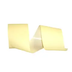 JAM Paper 2.75" x 55yd. Paper Coated Plastic Shiny Ribbon Ivory
