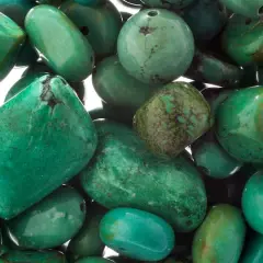 John Bead Earth's Jewels Natural Stone Bead Assortment, 100g Dyed Green Turquoise