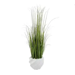 Flora Bunda&reg; 3ft. Grass in White Cement Pot