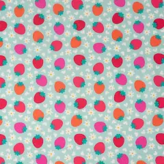 SINGER Modern Strawberry Cotton Fabric