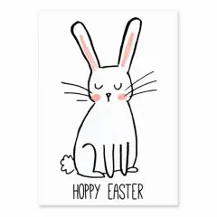 Hoppy Easter Bunny Tabletop Canvas Art