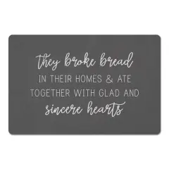 They Broke Bread 18" x 27" Floor Mat
