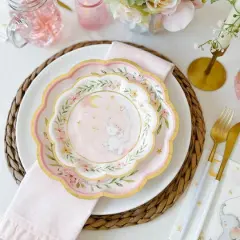 Kate Aspen&reg; 7" Pink Elephant Baby Shower Premium Paper Plates, 16ct.