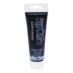 Daler-Rowney&reg; Graduate Acrylic Paint, 120mL 065 Payne's Grey