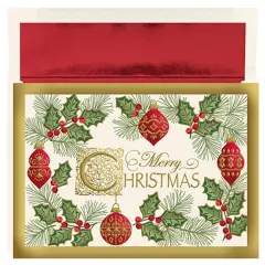 JAM Paper Antique Christmas Card Set