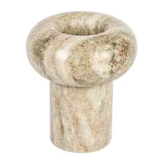 Hello Honey&reg; 4.7" Beige Marble Tealight Holder