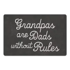18" x 27" Grandpas Are Dads without Rules Floor Mat
