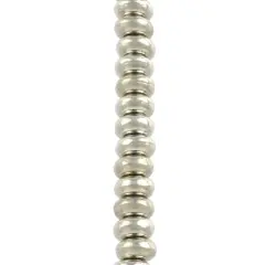 Metal Rondelle Beads, 5mm by Bead Landing&trade; Silver