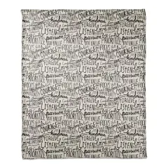Wisdom Words 50" x 60" Coral Fleece Blanket
