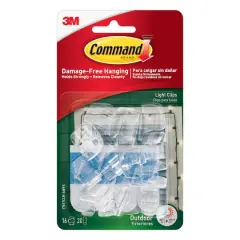 3M Command&trade; Outdoor Light Clips, Clear