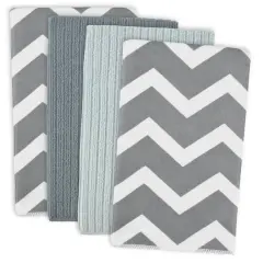Gray Chevron Microfiber Dishtowel, 4ct.